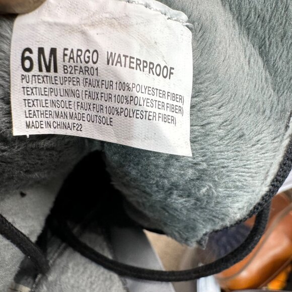 JBU Womens Waterproof Fargo 6M Winter Boots With Faux Fur Lining & Quilted Desig - Picture 3 of 9